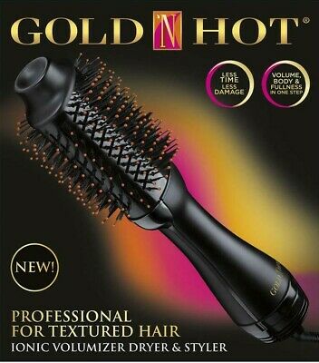 Gold N Hot Professional One Step Ionic Volumizer Dryer & Styler For Textured Hair